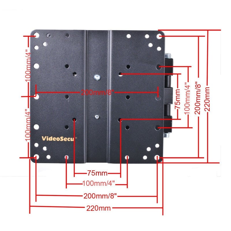 VideoSecu Articulating Arm LCD LED TV Wall Mount Full Motion Tilt Swivel Mount Bracket for Most 27" 30" 32" 36" 37" 40" 42" 47" Flat Screen with VESA 100 200 Mount Pattern B62 - Image 5